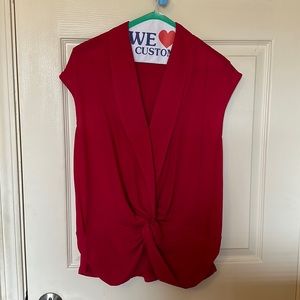Trouve XS dark pink blouse